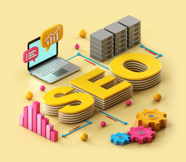 Search Engine Optimization - 3D Illustration